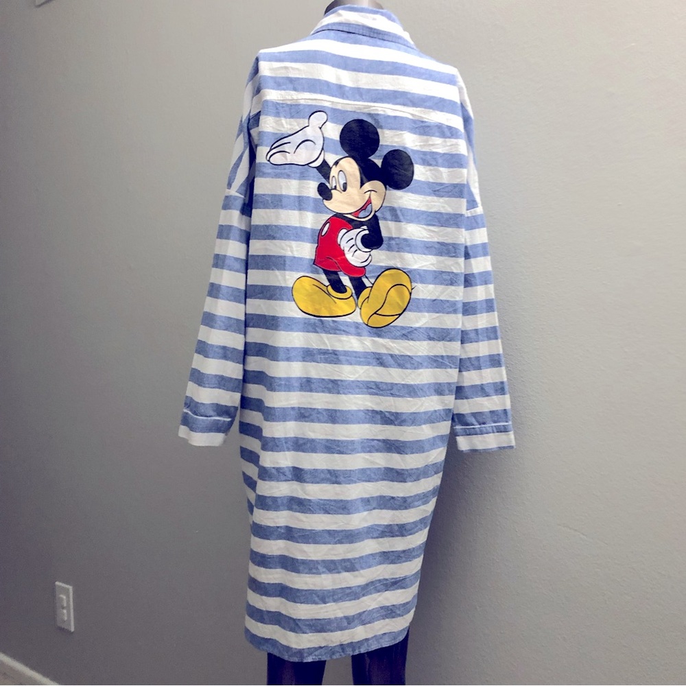 Mickey mouse stripe long~ shirt